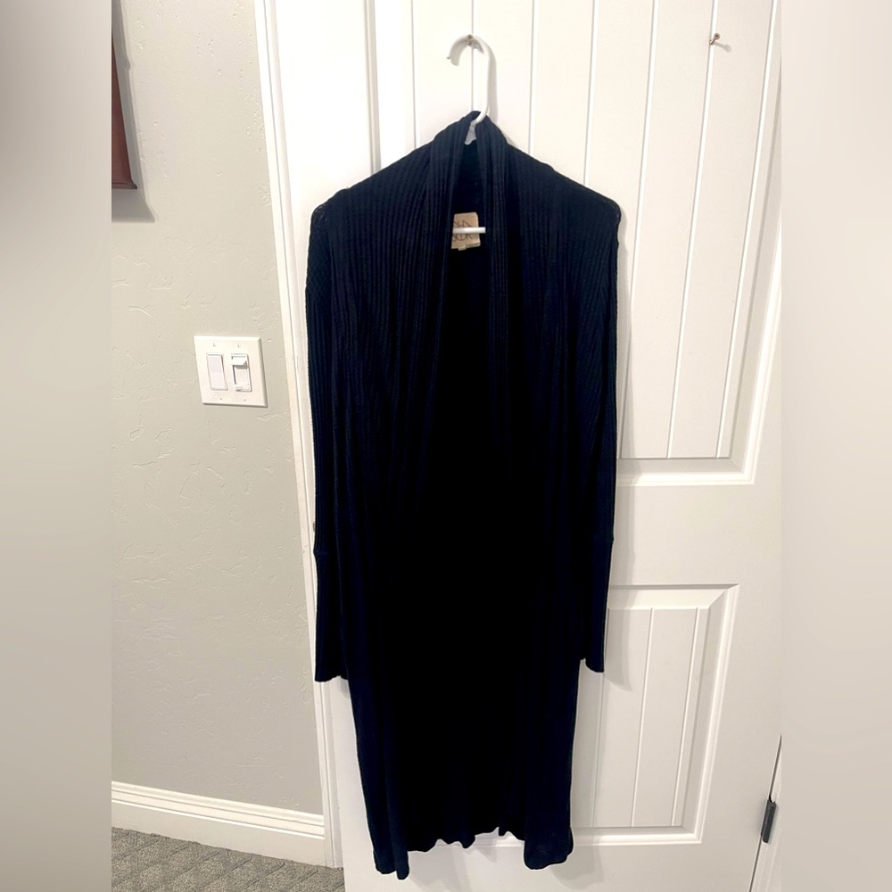 Chaser long duster cardigan